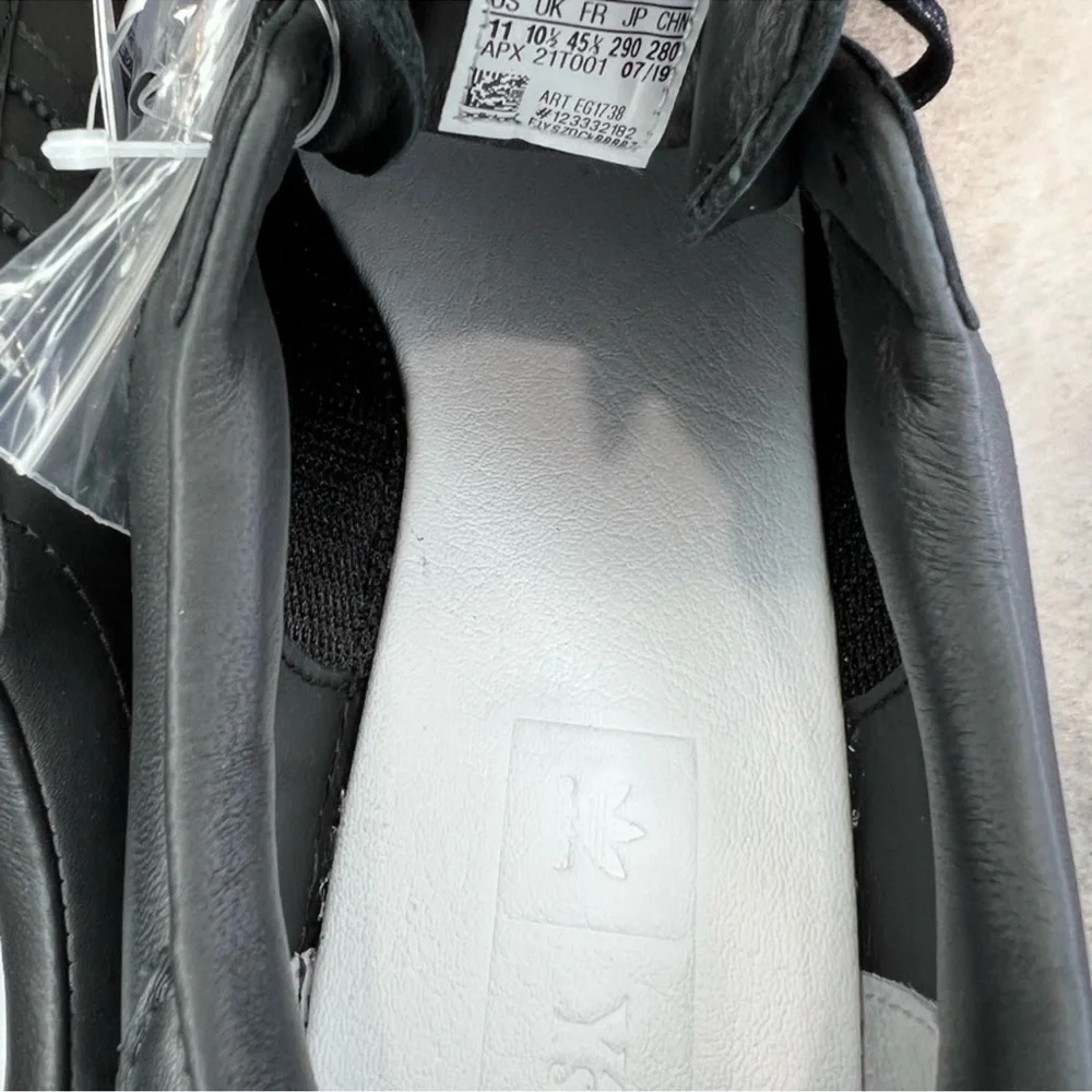 Y’s by Yohji Yamamoto Y’s adidas Wedge Stan Black Leather Sneakers